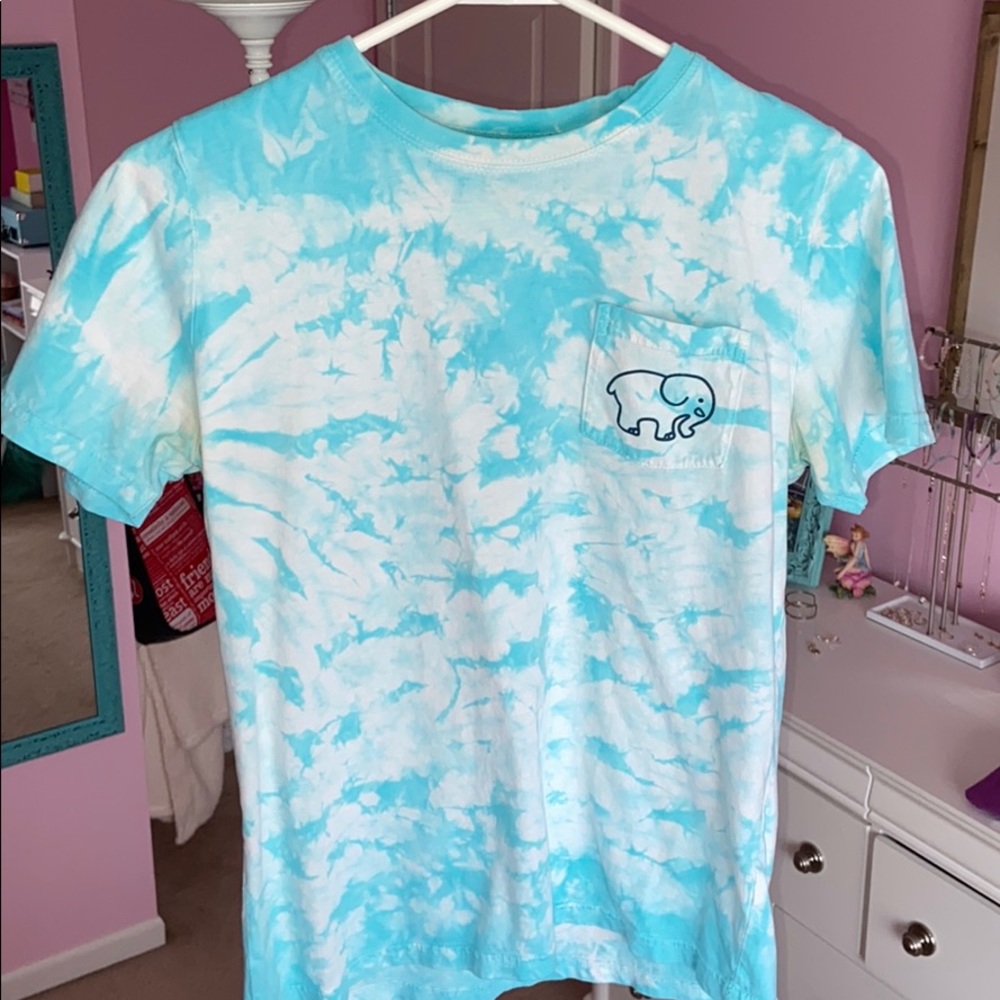 Ivory Ella short sleeve tie dye tee
